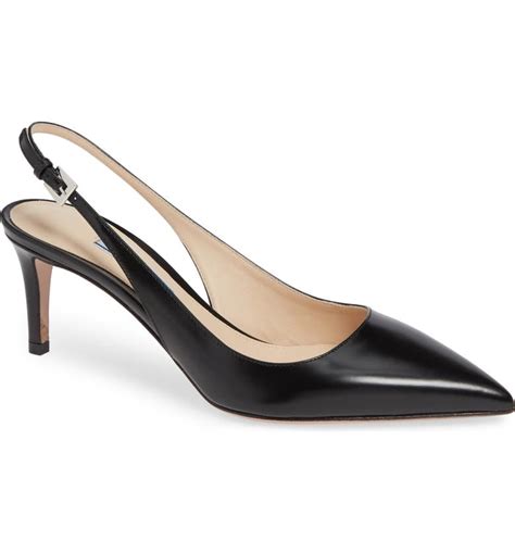 prada white sling back shoes|Prada slingback shoes nordstrom.